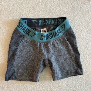 Gymshark Gray and Teal Shorts